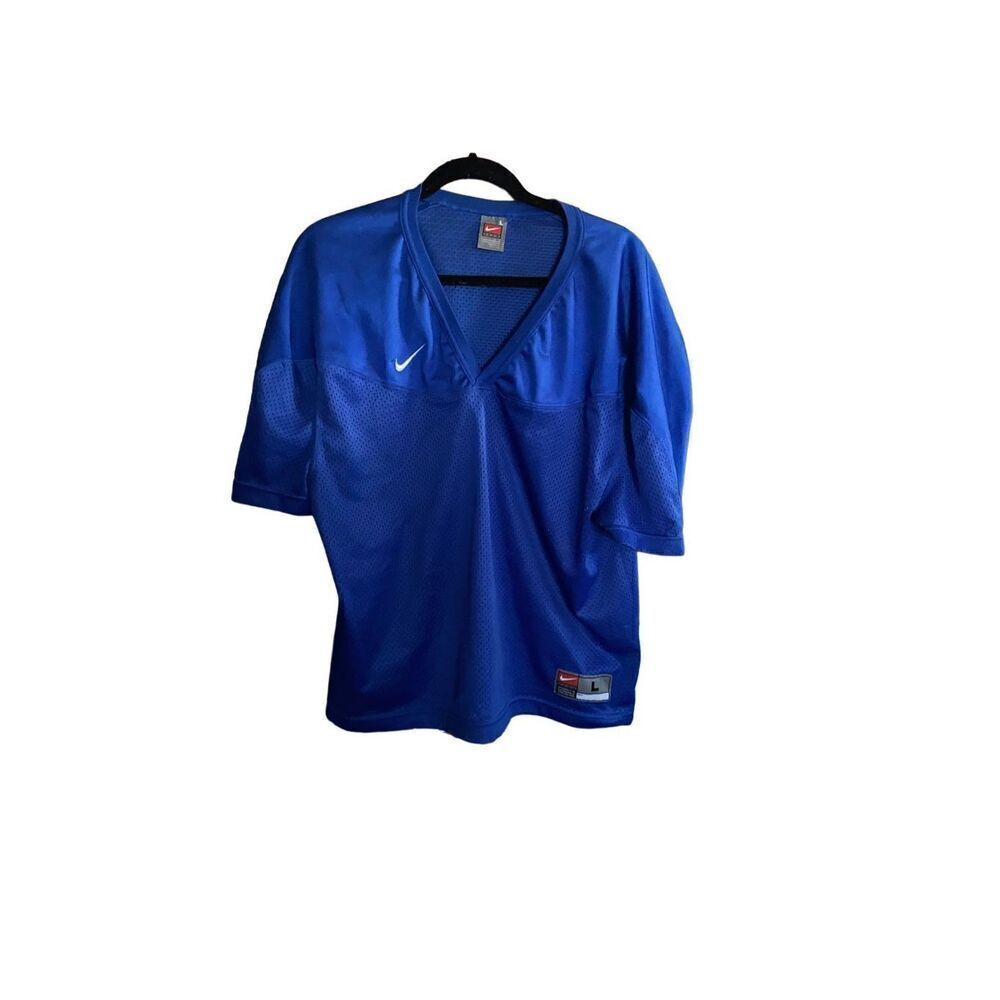 Nike vintage men’s mesh blue football jersey size large